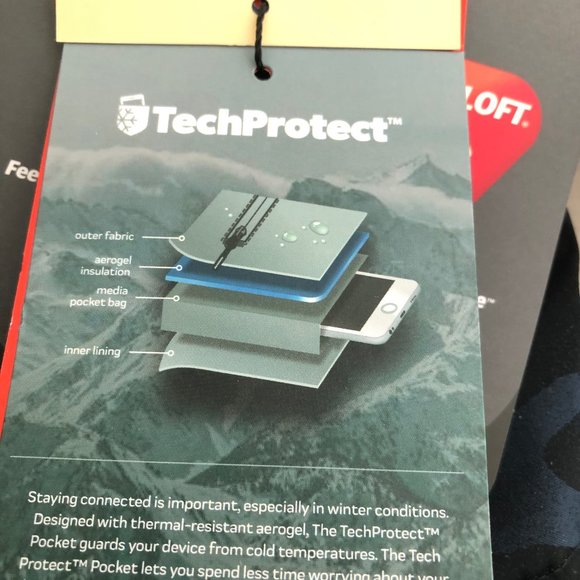 NWT L Men's Ripzone Boarding Jacket -Camouflage Navy & Black - Picture 9 of 9